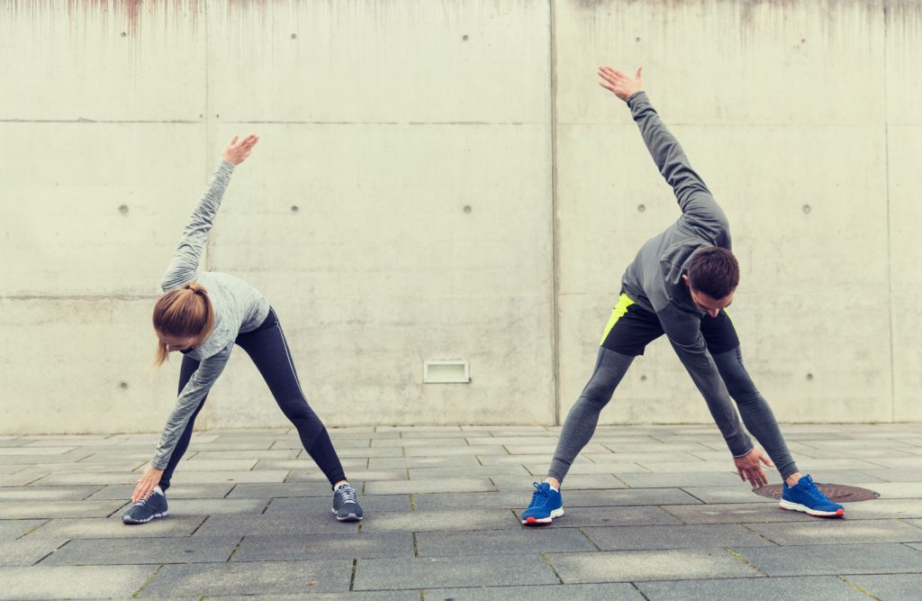 stretching